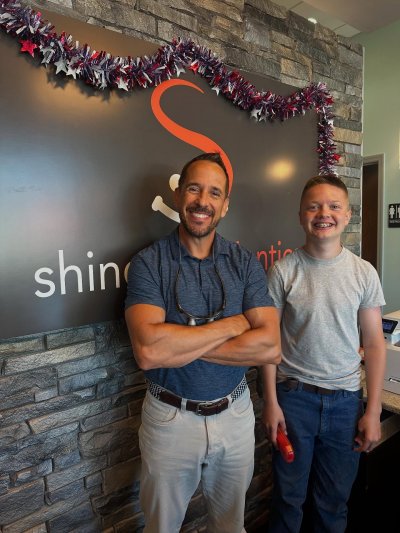 Dr. mike with patient