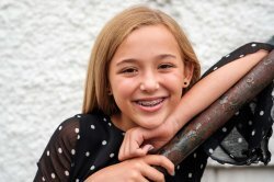 Evelyn S. smiling